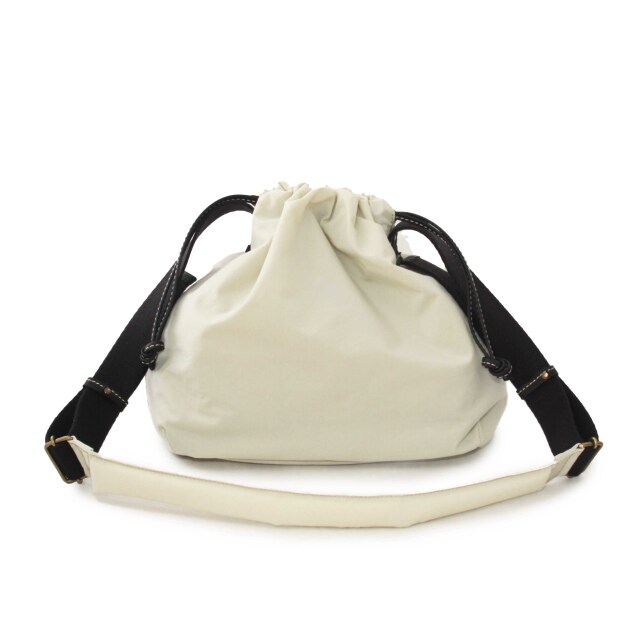 ASF1820-BRS/Ain Soph (アインソフ)塩縮加工ナイロン　巾着ショルダーバッグ