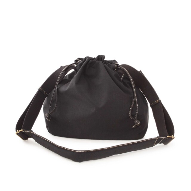 ASF1820-BRS/Ain Soph (アインソフ)塩縮加工ナイロン　巾着ショルダーバッグ