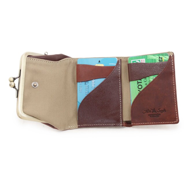 DA1627-HP/Ain Soph(アインソフ)がまぐち三つ折　ミニ財布