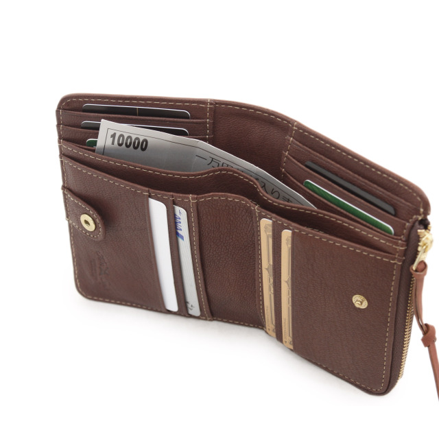 【HPレザー折財布】本革折財布｜小銭入れ・ウォレットコード対応 /DA1626-HP