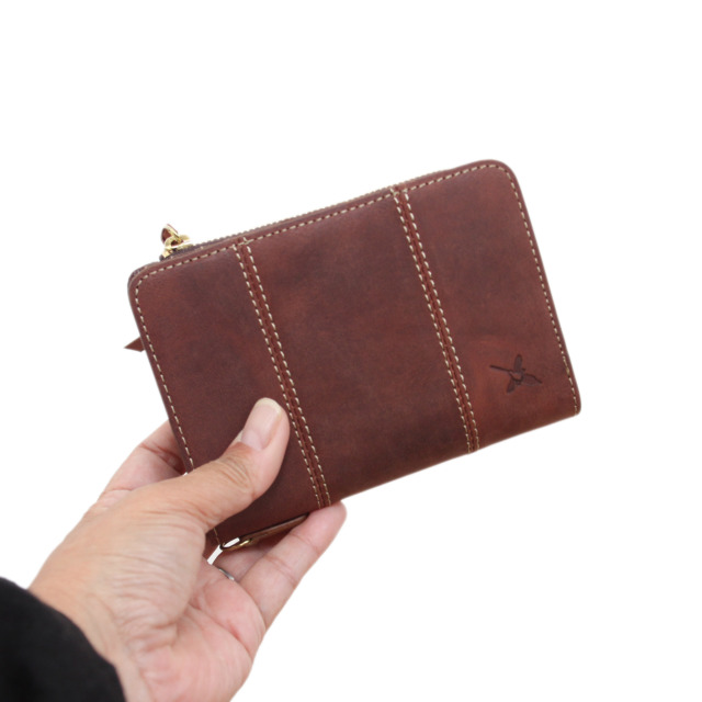 【HPレザー折財布】本革折財布｜小銭入れ・ウォレットコード対応 /DA1626-HP