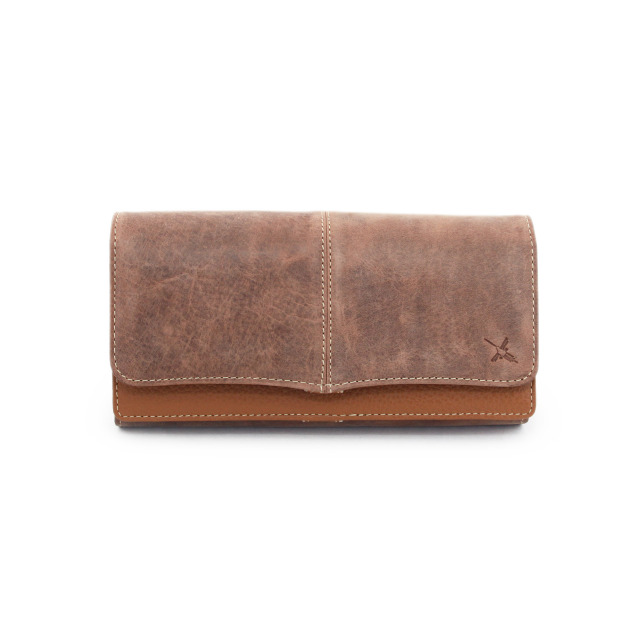 【新品未使用】Ain Soph アインソフ　レザー　フラップ長財布 Ain Soph アインソフ AinSoph 長財布 コインケース スルー