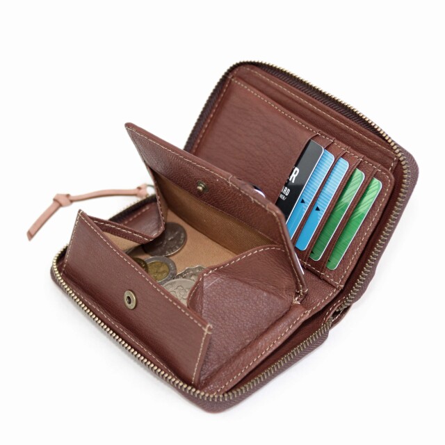 DA1544-HP/Ain Soph(アインソフ)ラウンドファスナーミドル折財布