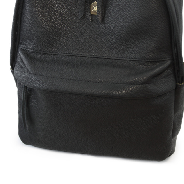 【Ain Soph セカンドレーベル】ブラックシリーズ 撥水レザーリュック　バックパック 日本製 / ASC1804-STN