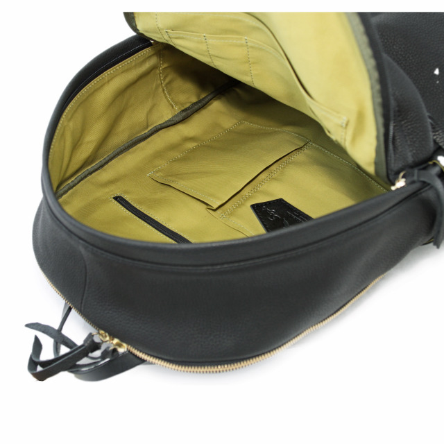 【Ain Soph セカンドレーベル】ブラックシリーズ 撥水レザーリュック　バックパック 日本製 / ASC1804-STN