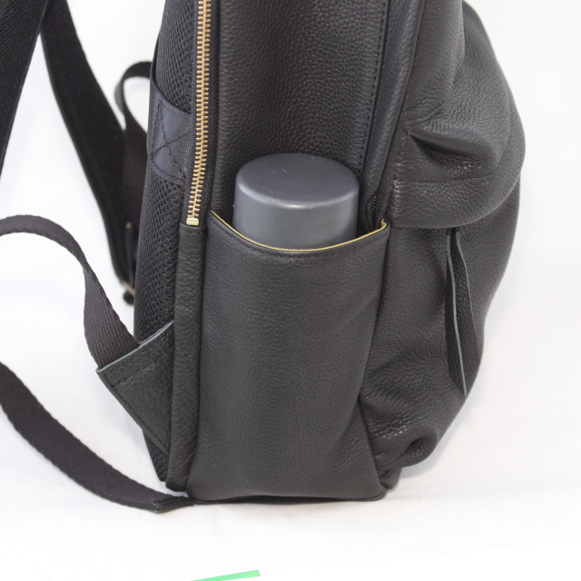 【Ain Soph セカンドレーベル】ブラックシリーズ 撥水レザーリュック　バックパック 日本製 / ASC1804-STN