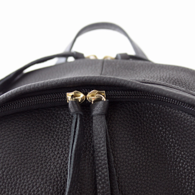 【Ain Soph セカンドレーベル】ブラックシリーズ 撥水レザーリュック　バックパック 日本製 / ASC1804-STN