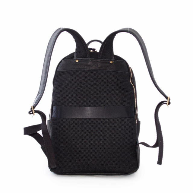 【Ain Soph セカンドレーベル】ブラックシリーズ 撥水レザーリュック　バックパック 日本製 / ASC1804-STN