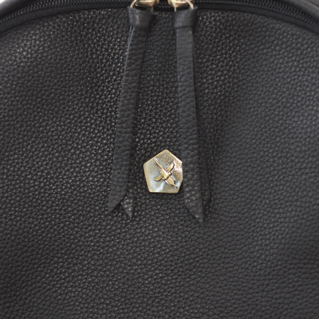 【Ain Soph セカンドレーベル】ブラックシリーズ 撥水レザーリュック　バックパック 日本製 / ASC1804-STN