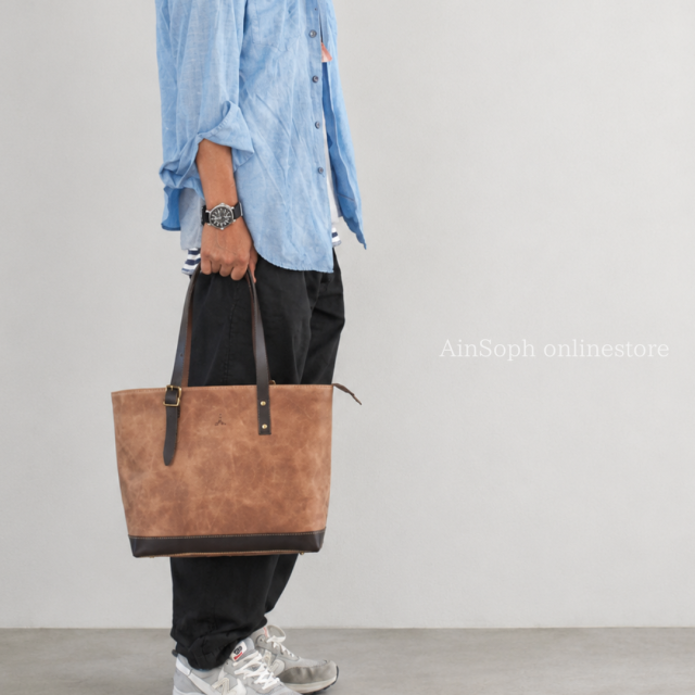 【ＨＰレザー】Ain Soph ( アインソフ ) 定番HPレザー トートバッグ | ASE1684-HP
