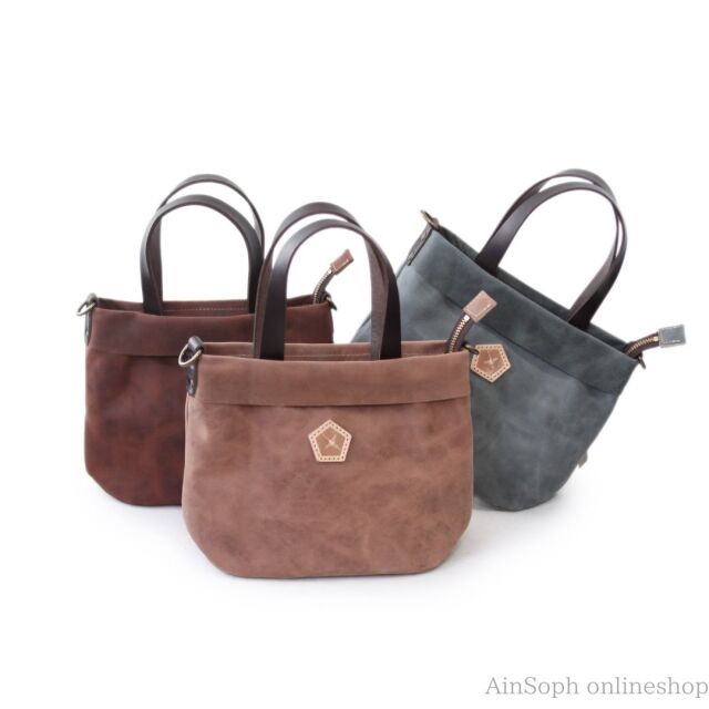 【HPレザー】Ain Soph(アインソフ) ミニトートショルダー バッグ 日本製 |ASE1842-HP