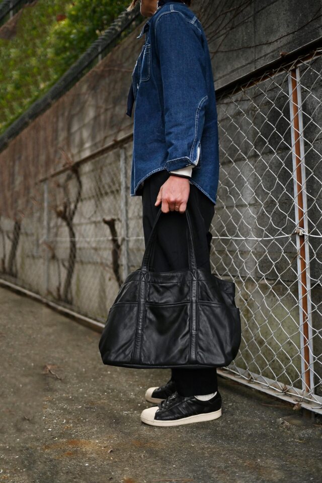 Ain Soph セカンドレーベル】シープレザー 大容量 トートバッグ