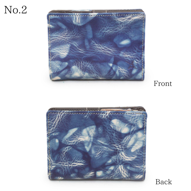 DA1036-BLA/Ain Soph (アインソフ)藍染 折財布（小銭入れファスナー