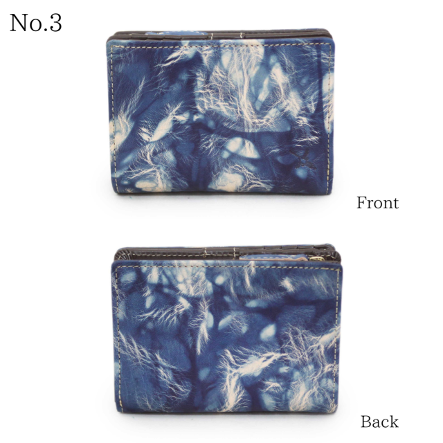 DA1036-BLA/Ain Soph (アインソフ)藍染 折財布（小銭入れファスナー