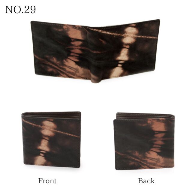 DA1036-AMD/Ain Soph (アインソフ)奄美泥染め 折財布 ボックスコイン