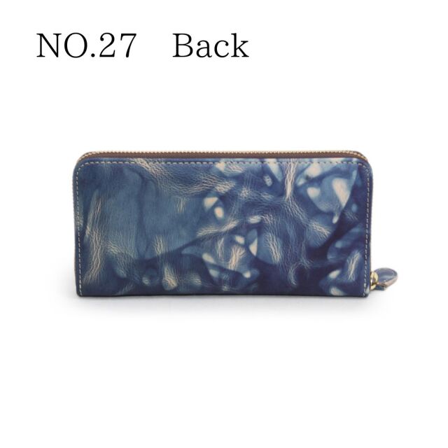 DA1180-BLA/Ain Soph (アインソフ)藍染ラウンドファスナー長財布　日本製