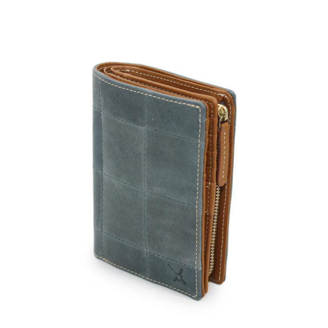 【HPレザー】Ain Soph(アインソフ)パッチワークミドル折財布｜DA1297F-HP