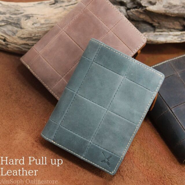 【HPレザー】Ain Soph(アインソフ)パッチワークミドル折財布｜DA1297F-HP