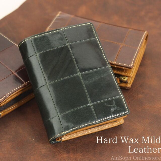 【HWMレザー】Ain Soph(アインソフ)パッチワークミドル折財布|DA1297F-HWM