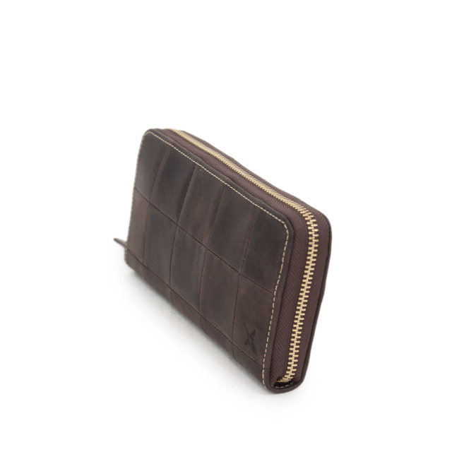【HPレザー】Ain Soph(アインソフ)パッチワークラウンドファスナー長財布｜DA1298F-HP