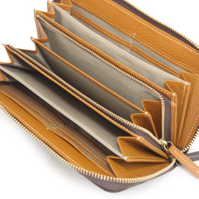 【HPレザー】Ain Soph(アインソフ)パッチワークラウンドファスナー長財布｜DA1298F-HP