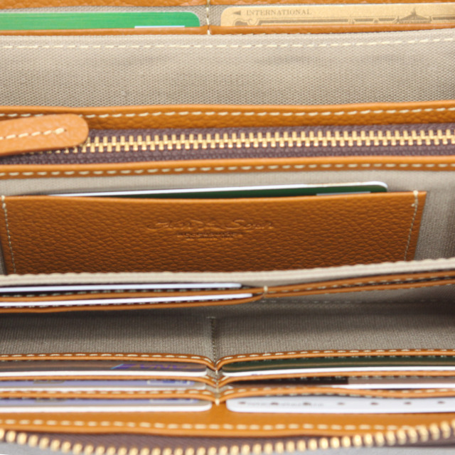 【HPレザー】Ain Soph(アインソフ)パッチワークラウンドファスナー長財布｜DA1298F-HP