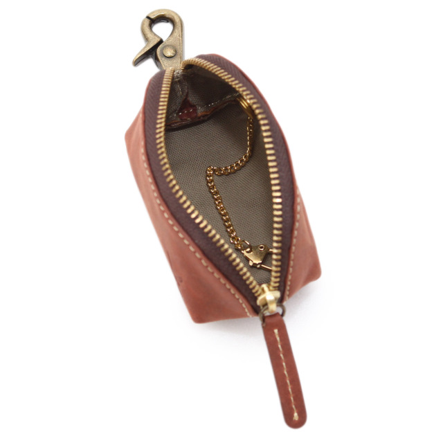 【HPレザー】Ain Soph（アインソフ）マルチケース 取り外し可能キーチェーン付き 小銭・鍵・小物収納｜DA1652-HP