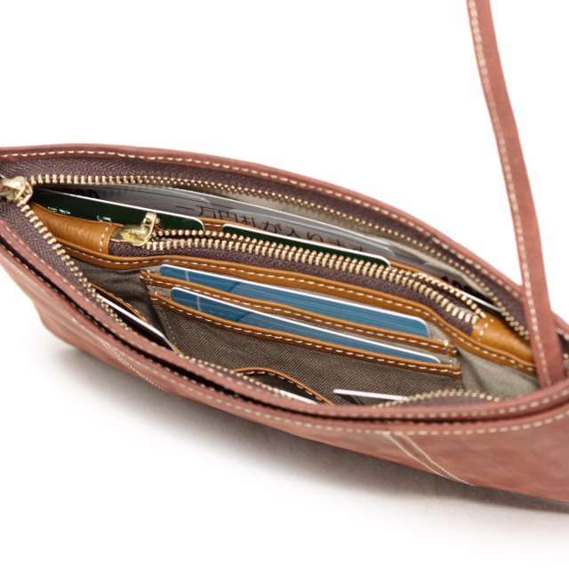 【HPレザー】Ain Soph（アインソフ）お財布ショルダー・スマホショルダー｜ウォレットショルダー｜DA1653-HP