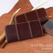 【HWMレザー】Ain Soph(アインソフ)フラップ×ラウンドファスナー長財布｜DA1646-HWM