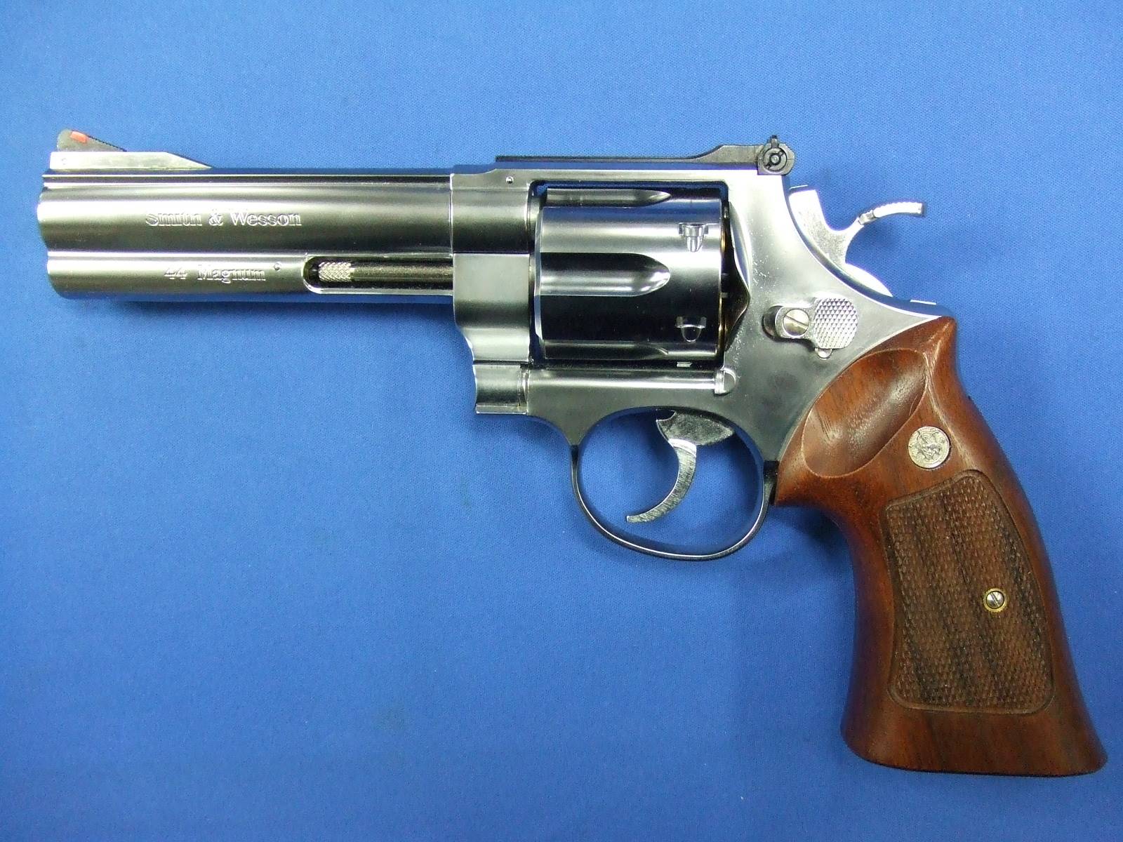 S&W M629クラシック 5インチ シルバーABS ハーフチェッカー木製グリップ仕様　6ｍｍBB・リアルXカートリッジ　 |　 マルシン