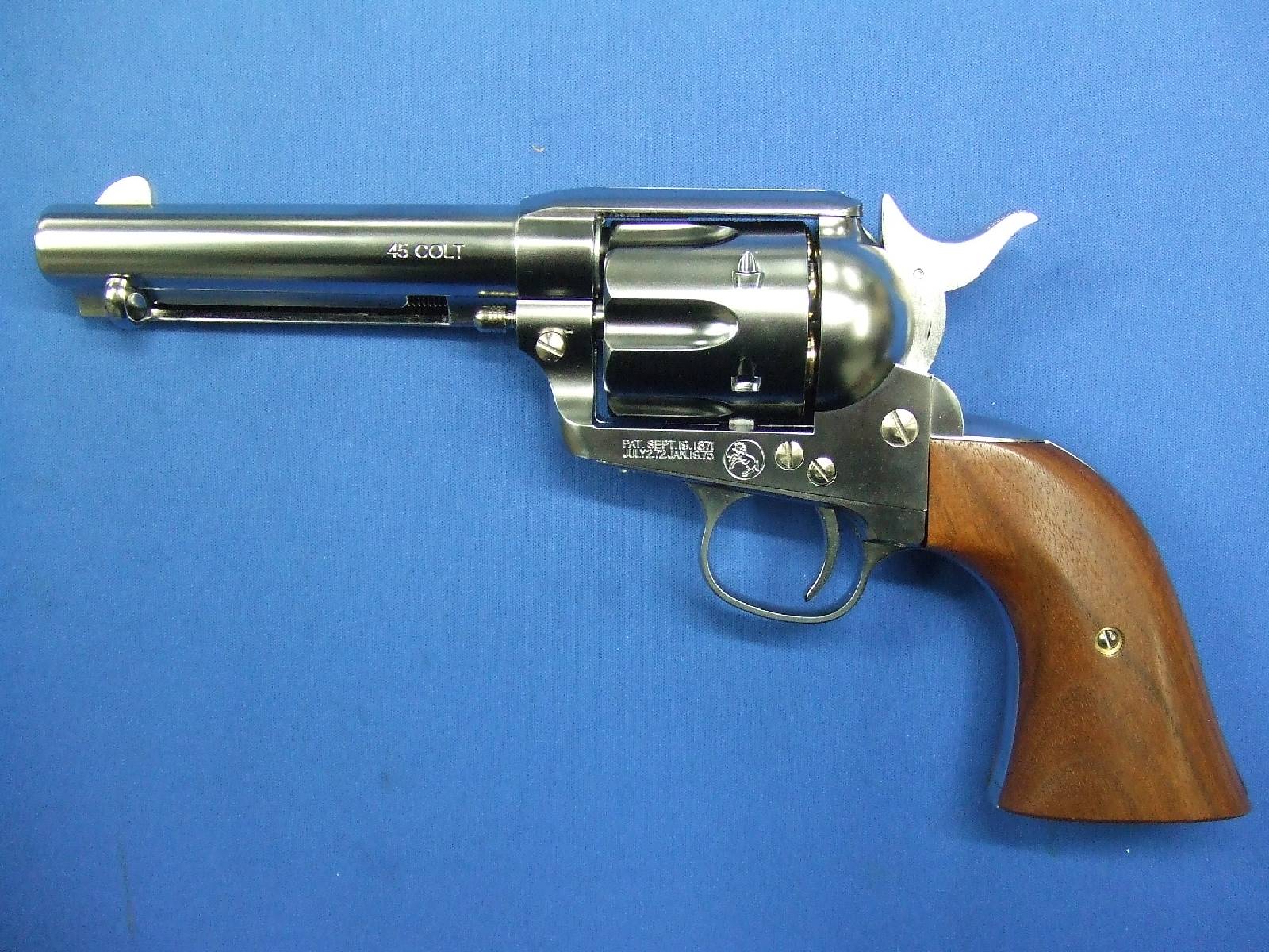 コルト SAA.45 シビリアン シルバー ABS 木製グリップ仕様　Xカートリッジ　 | 　マルシン