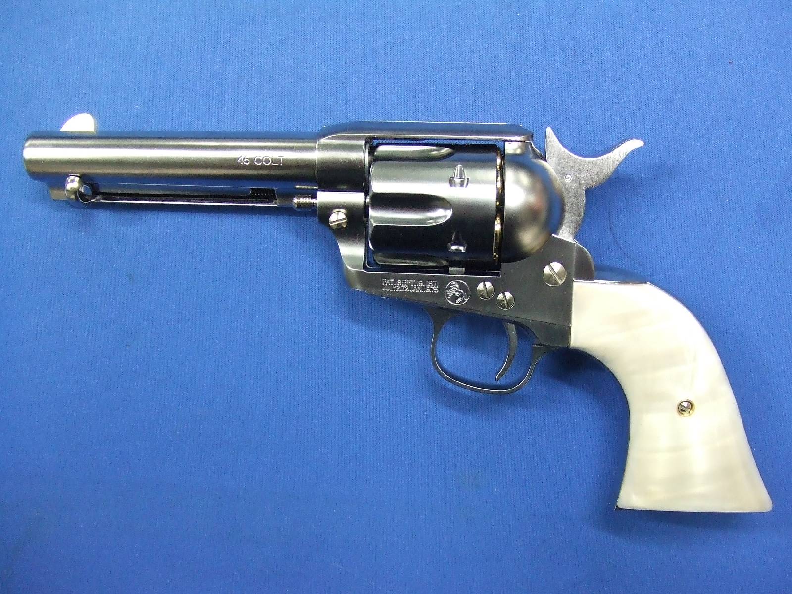 コルト SAA.45 シビリアン シルバー ABS パールプラグリップ仕様　Xカートリッジ　 | 　マルシン