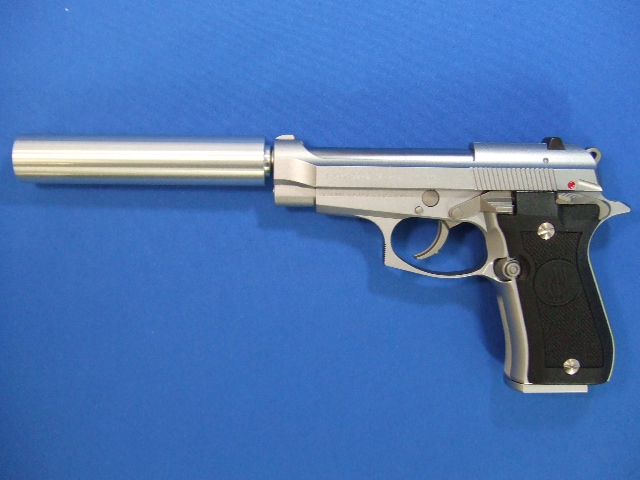 ベレッタM84FSサイレンサー シルバー | ウエスタンアームズ