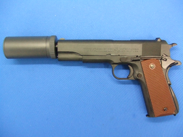 コルトガバメント M1911A1 カーボンブラック・ショートサイレンサーモデル　 | ウエスタンアームズ