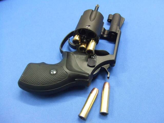 S&W M36 2in ブラック HW プラグリップ仕様 リアルXカートリッジ　 | 　マルシン