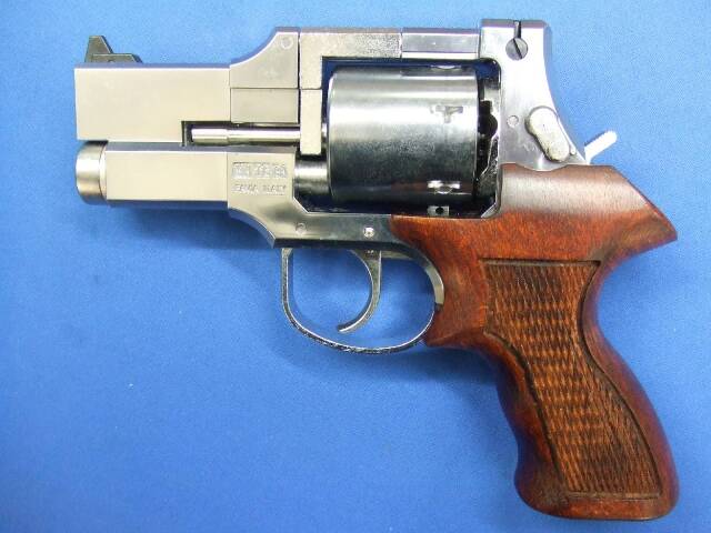 MA・TE・BA マテバ リボルバー 3in ショートバレル シルバー ABS 最高級ブナ材木製グリップ仕様 リアルXカートリッジ　 | 　マルシン