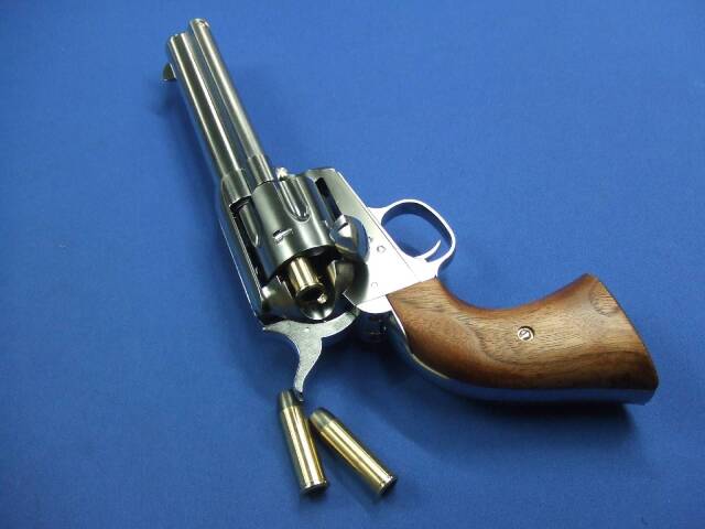 コルト SAA.45 シビリアン シルバー ABS 木製グリップ仕様　Xカートリッジ　 | 　マルシン