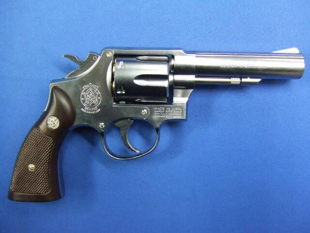 S&W M64 シルバー ABS チェッカープラグリップ仕様 リアルXカートリッジ　 | マルシン