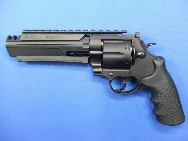 アンリミテッドリボルバー ブラック HW HOGUEタイプ グリップ仕様 リアルXカートリッジ　| 　マルシン