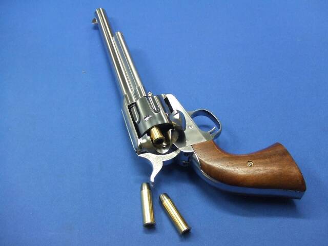 コルト SAA.45 キャバルリー シルバー ABS 木製グリップ仕様　Xカートリッジ　 | 　マルシン