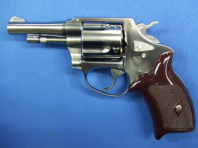 ポリスリボルバー 3in シルバー ABS プラグリップ仕様 8mmBB リアルXカートリッジ　 | 　マルシン