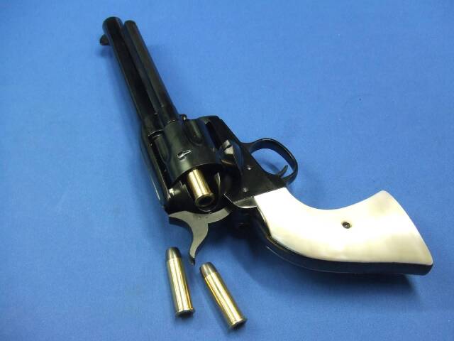 コルトSAA.45 アーティラリー Wディープブラック ABS パールプラグリップ仕様　Xカートリッジ　 | 　マルシン