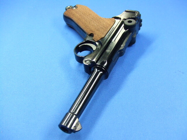 ルガーP08 4インチ　スチールフィニッシュ フルチェッカーアメリカンウォールナットグリップ | タナカ
