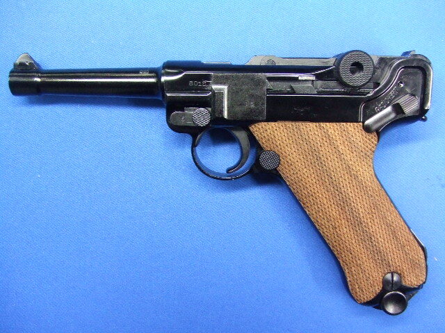 ルガーP08 4インチ　スチールフィニッシュ フルチェッカーアメリカンウォールナットグリップ | タナカ