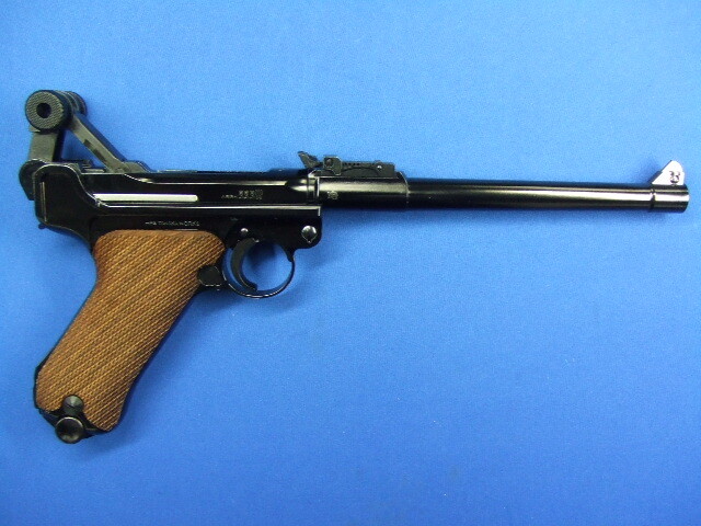ルガーP08　8インチ スチールフィニッシュ アメリカンウォールナットグリップ付  | タナカ