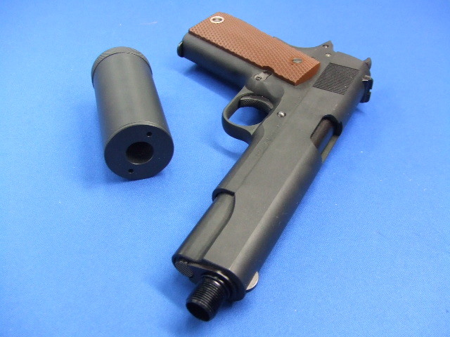 コルトガバメント M1911A1 カーボンブラック・ショートサイレンサーモデル　 | ウエスタンアームズ