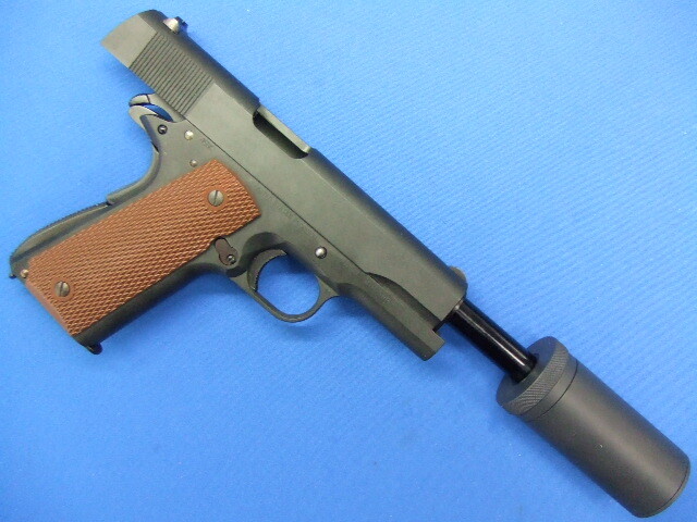 コルトガバメント M1911A1 カーボンブラック・ショートサイレンサーモデル　 | ウエスタンアームズ