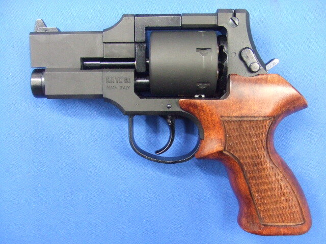 マテバ リボルバー 3in ショートバレル ブラック HW Xカートリッジ 最高級ブナ製木製グリップ仕様 | マルシン