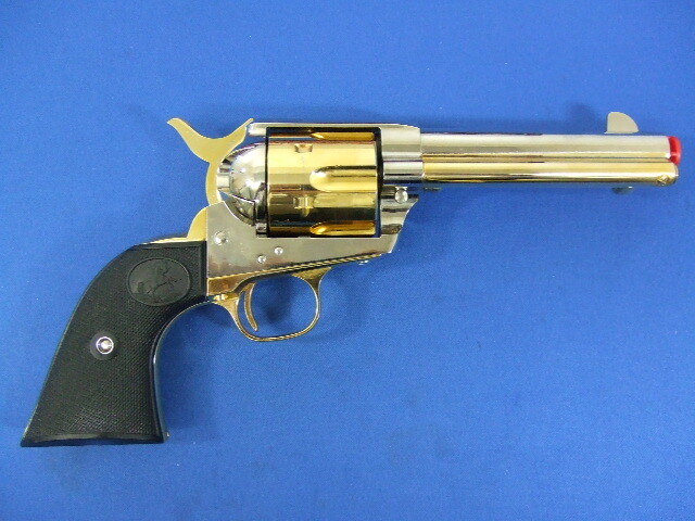 コルトSAA.45 シビリアン　ニッケル＆ゴールド | タナカ