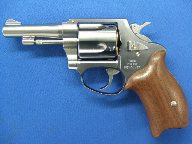 ポリスリボルバー 3インチ シルバー ウッドリミテッド | マルシン